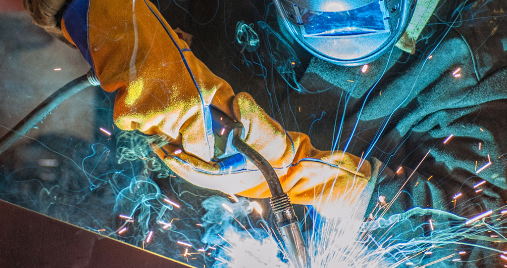 Image for Canadian Forces - a welder is welding.